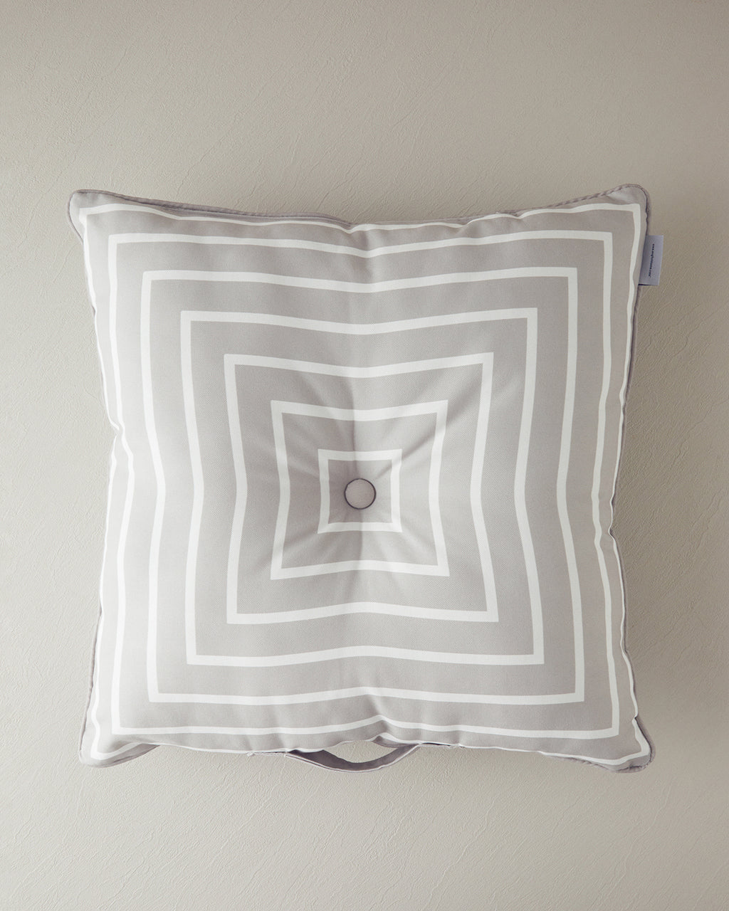 Southsea Cotton Floor Cushion 60x60 cm Beige - Ecru