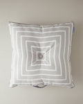 Southsea Cotton Floor Cushion 60x60 cm Beige - Ecru