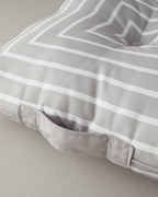 Southsea Cotton Floor Cushion 60x60 cm Beige - Ecru (view 2)