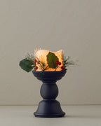 Candlestick with LED Decorative Lighting 9.7x9.7x19.5 cm Black (view 2)
