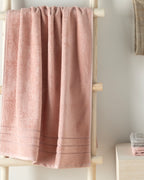 Soft Cotton Bath Towel 70x140 cm Light Pink