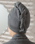 Soft Cotton Hair Wrap Standard - Anthracite