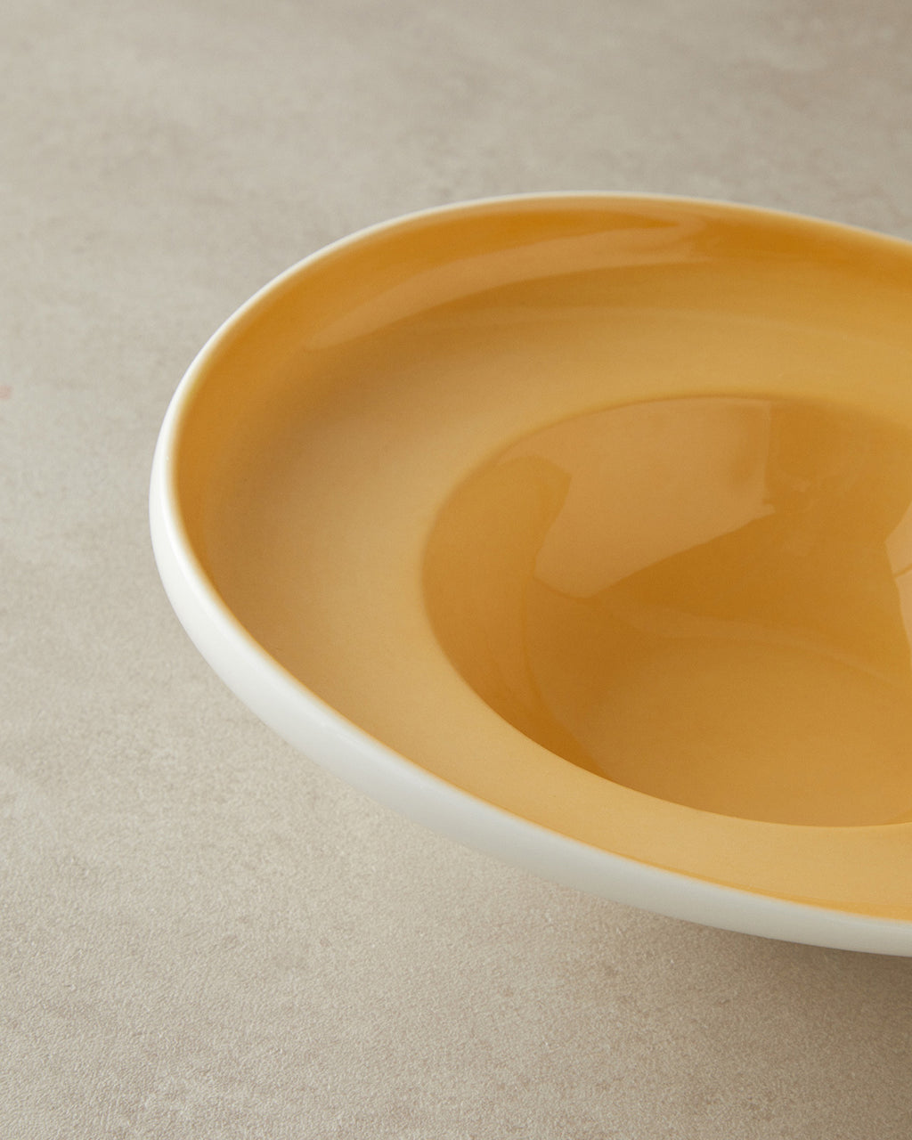 Boho New Bone China Pasta Serving Plate 24 cm Yellow (view 3)
