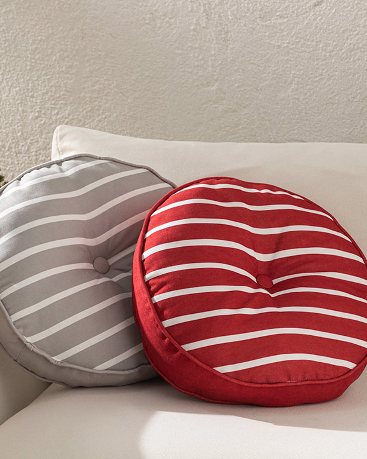 Northsea Decorative Cushion 40 cm White - Maroon (view 2)