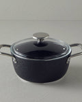 Charm Aluminum Deep Pot - Black - 20 cm