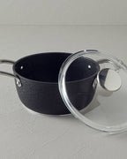 Charm Aluminum Deep Pot - Black - 24 cm (view 2)