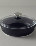 Charm Aluminum Flat Pot 26 cm - Black