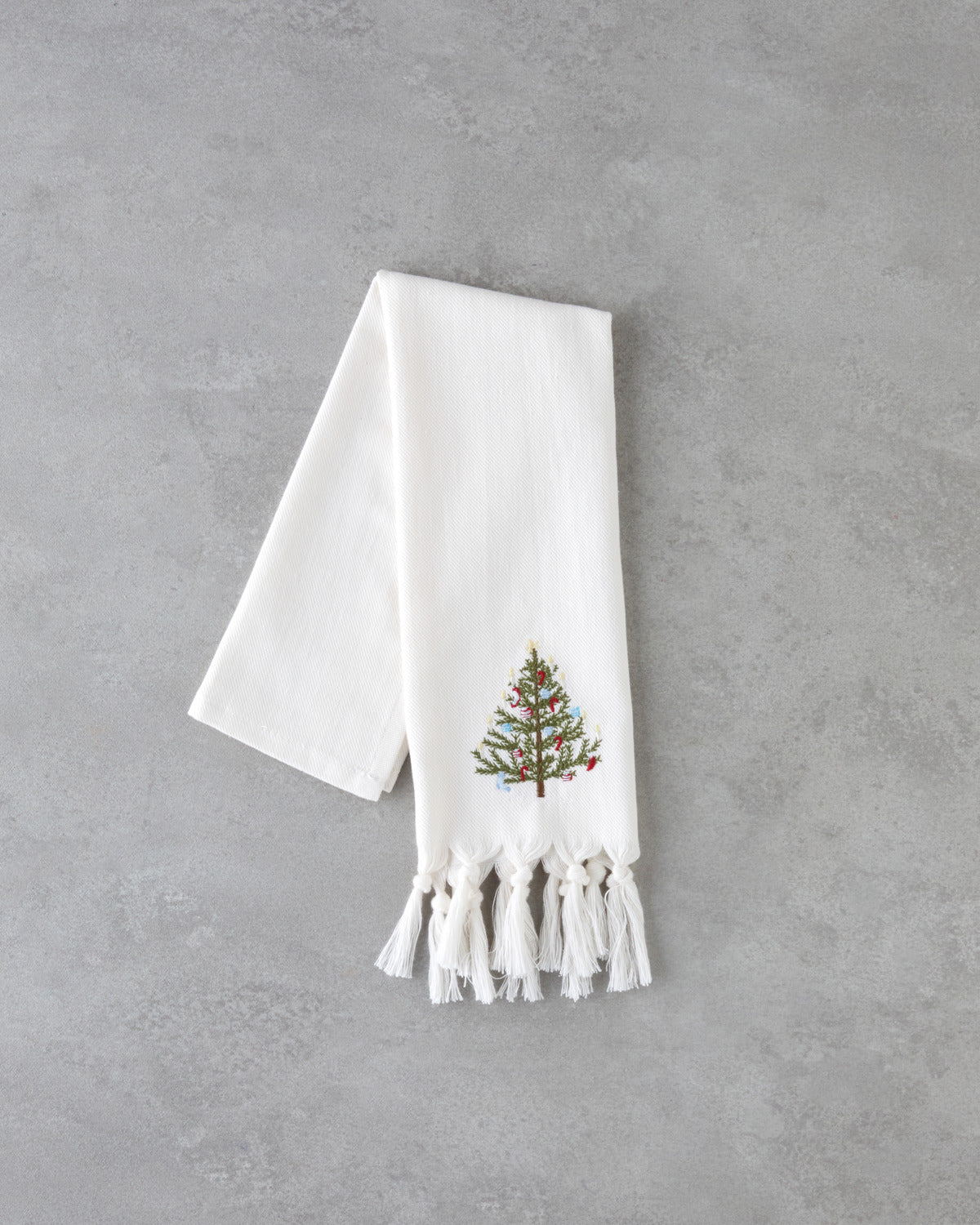 Fancy Tree Cotton Drying Cloth 30x50 cm White (view 2)