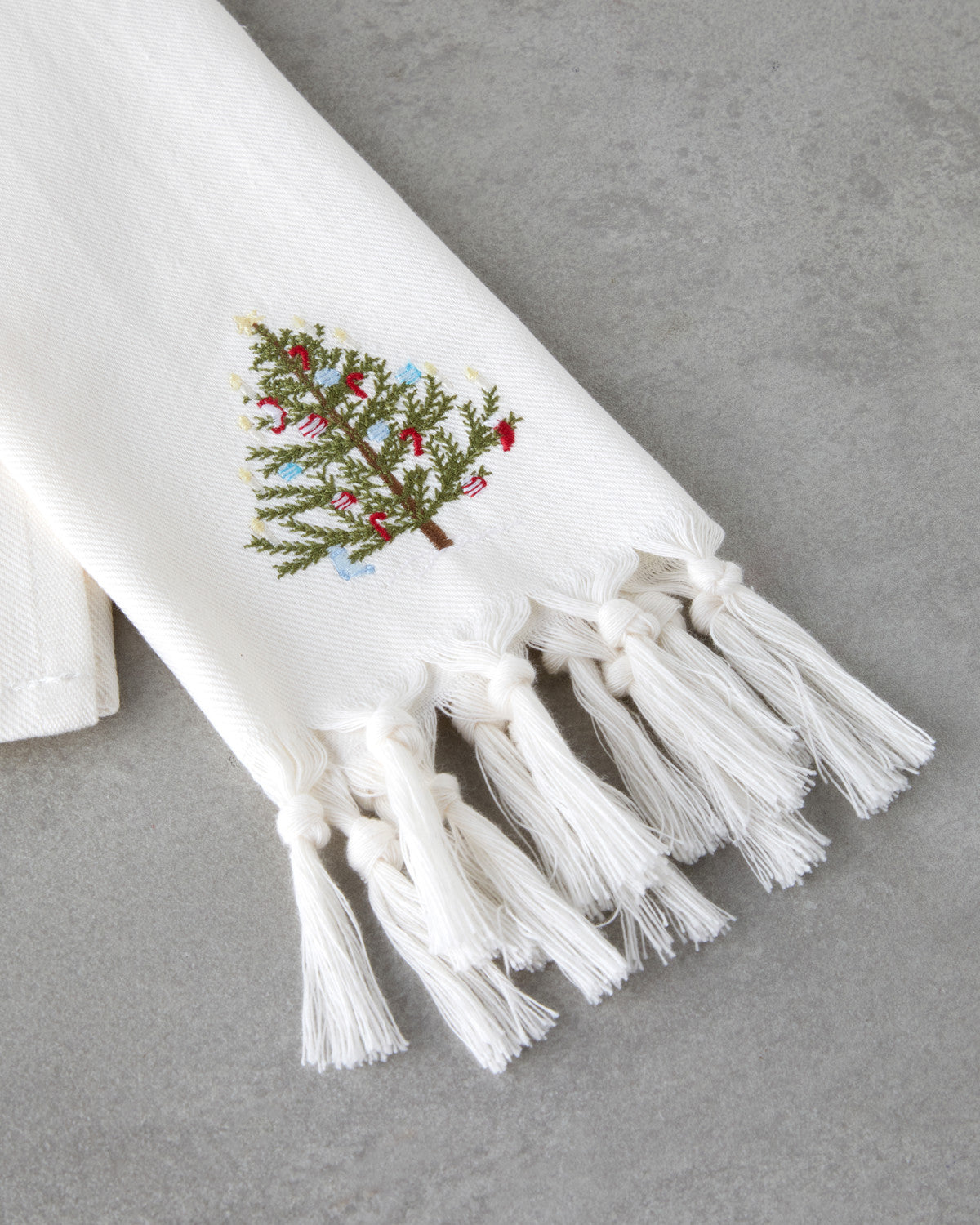 Fancy Tree Cotton Drying Cloth 30x50 cm White (view 3)
