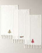 Fancy Tree Cotton Drying Cloth 30x50 cm White (view 4)