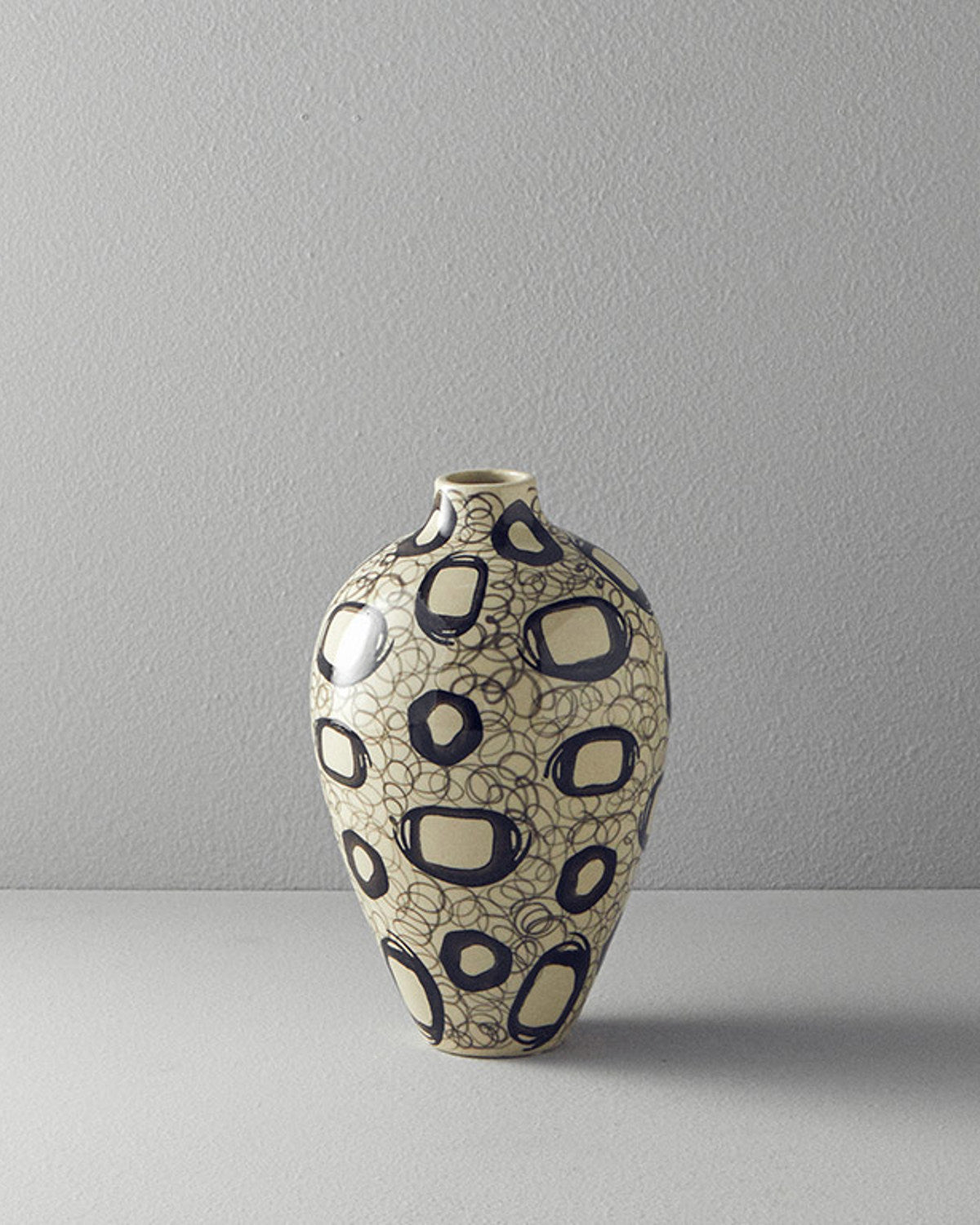 Loren Ceramic Vase 17x17x26 cm Gray