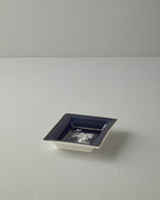Chic Palm Decorative Plate 15x11.5x2.5 cm Navy Blue