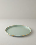 Isidora Enamel Round Tray 31 cm - Light Mint
