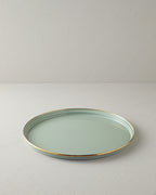 Isidora Enamel Round Tray 31 cm - Light Mint