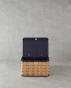Stripy Bamboo Storage Box 33x23x20 cm Natural (view 2)