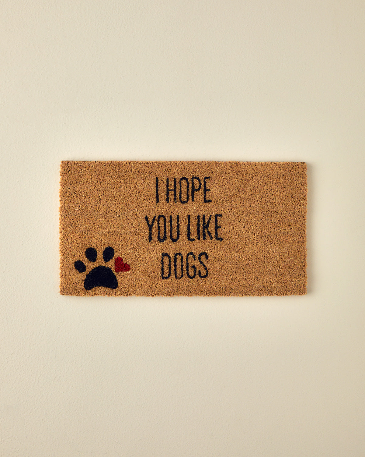 Dogs Printed Doormat 33x60 cm Natural