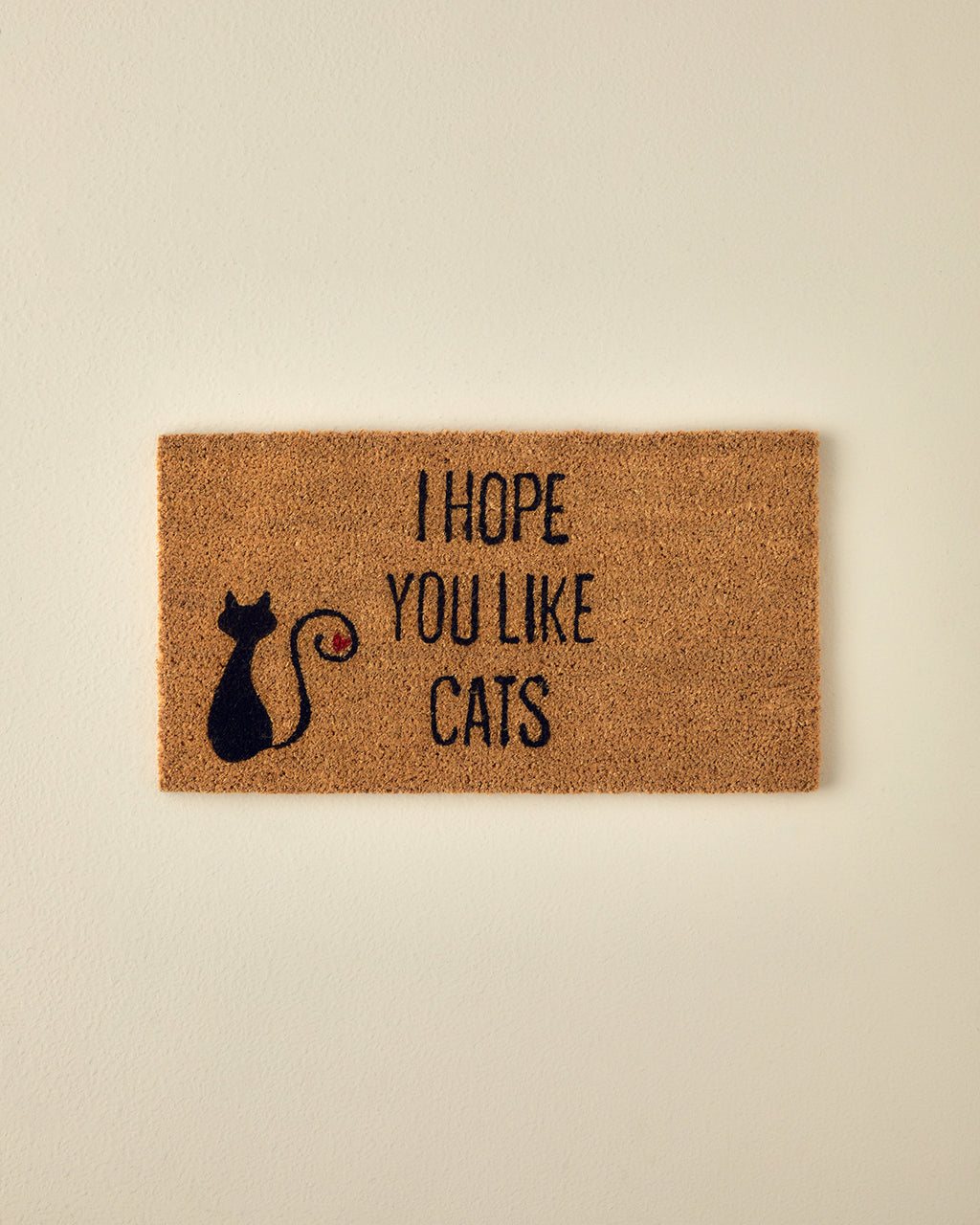 Cats Printed Doormat 33x60 cm Natural