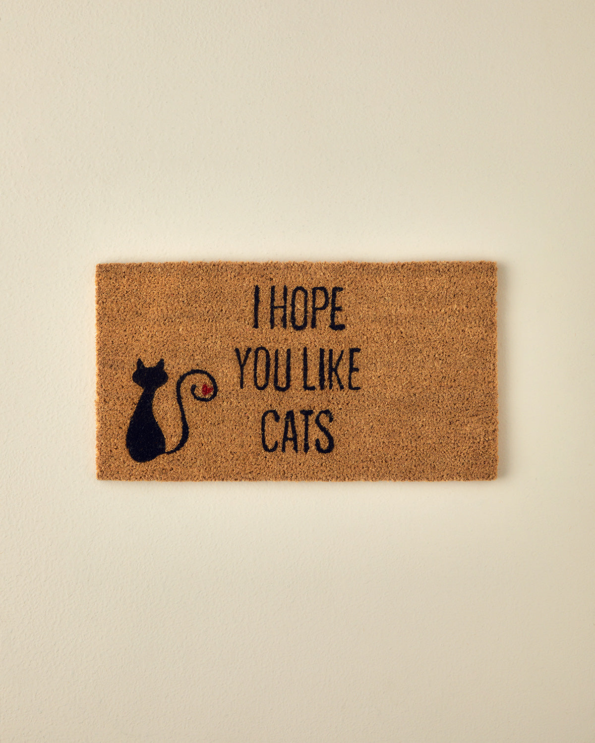 Cats Printed Doormat 33x60 cm Natural