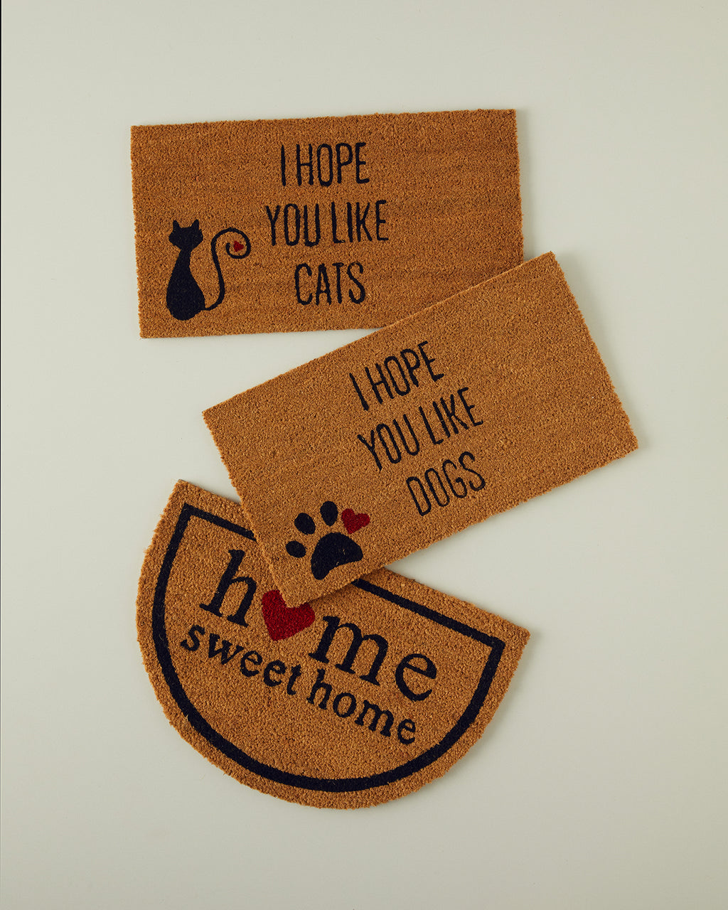 Cats Printed Doormat 33x60 cm Natural (view 3)
