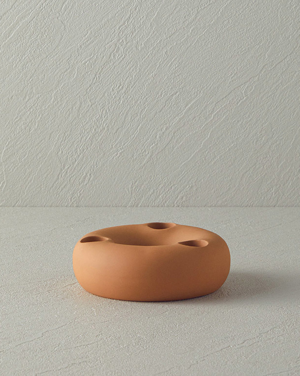 Ruth Ceramic Candle Holder 12.5x4 cm Orange