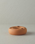 Ruth Ceramic Candle Holder 12.5x4 cm Orange