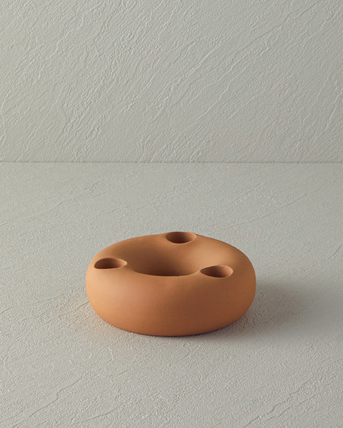 Ruth Ceramic Candle Holder 12.5x4 cm Orange (view 2)