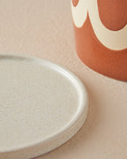 Circles Ceramic Flower Pot 16.8x16 cm Terracotta (view 3)