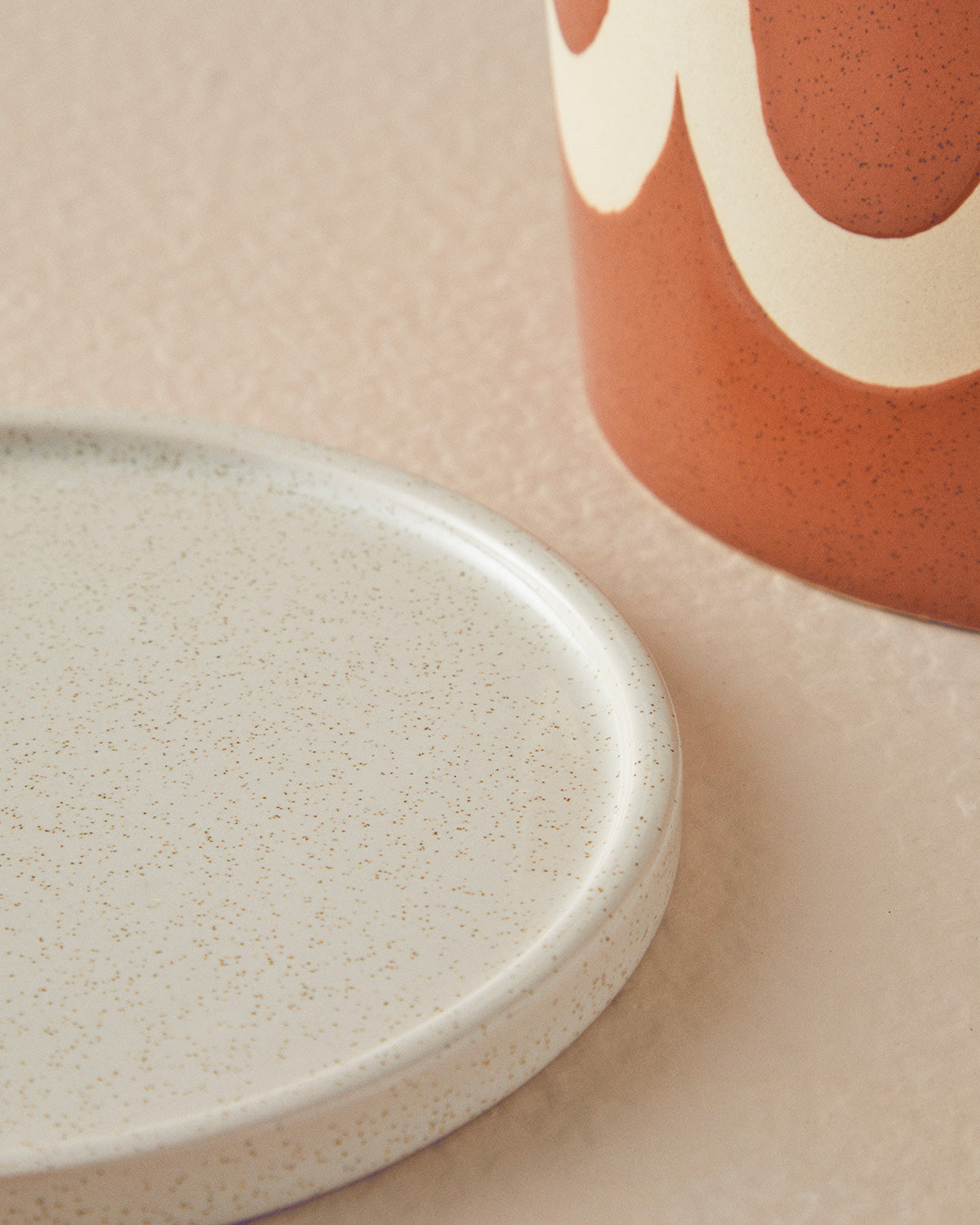 Circles Ceramic Flower Pot 16.8x16 cm Terracotta (view 3)