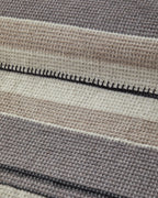 Striped Four Seasons Double Size Blanket 180x220 cm Anthracite (view 3)