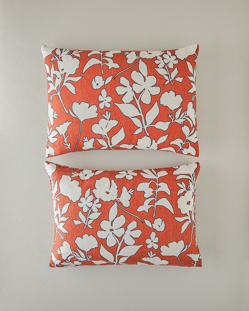 Grandiflora Soft Cotton with Digital Print 2 pcs Pillow Case 50x70 cm Terracotta