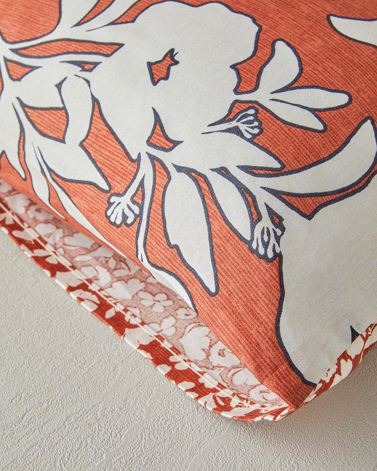 Grandiflora Soft Cotton with Digital Print 2 pcs Pillow Case 50x70 cm Terracotta (view 2)