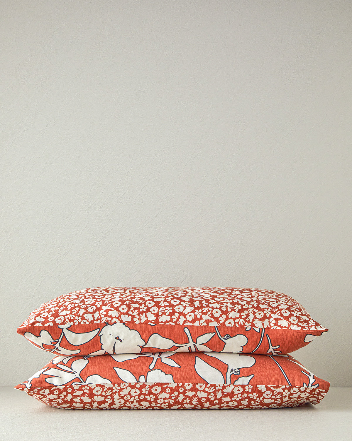Grandiflora Soft Cotton with Digital Print 2 pcs Pillow Case 50x70 cm Terracotta (view 3)