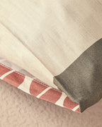 Dynamic Square Soft Cotton with Digital Print 2 pcs Pillow Case 50x70 cm Beige - Terracotta (view 4)