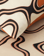 Abstract Art Soft Cotton with Digital Print Double Size Duvet Cover Set 200x220 cm Beige (view 3)
