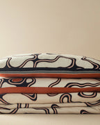 Abstract Art Soft Cotton with Digital Print Double Size Duvet Cover Set 200x220 cm Beige (view 6)