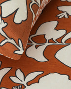 Grandiflora Soft Cotton with Digital Print Duvet Cover Set - Anthracite - Terracotta - Single 160x220 cm (view 3)