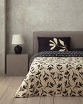 Vinette Soft Cotton with Digital Print Duvet Cover Set - Beige - Single 160x220 cm