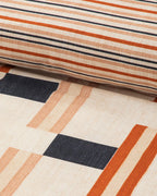 Timeline Soft Cotton with Digital Print Duvet Cover Set Terracotta (view 4)