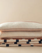 Timeline Soft Cotton with Digital Print Duvet Cover Set Terracotta (view 12)