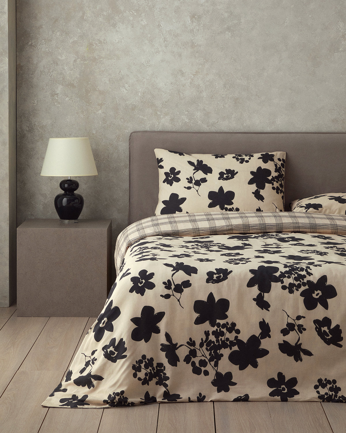 Cosmos Garden Soft Cotton with Digital Print Single Size Duvet Cover Set 160x220 cm Beige