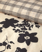 Cosmos Garden Soft Cotton with Digital Print Single Size Duvet Cover Set 160x220 cm Beige (view 2)