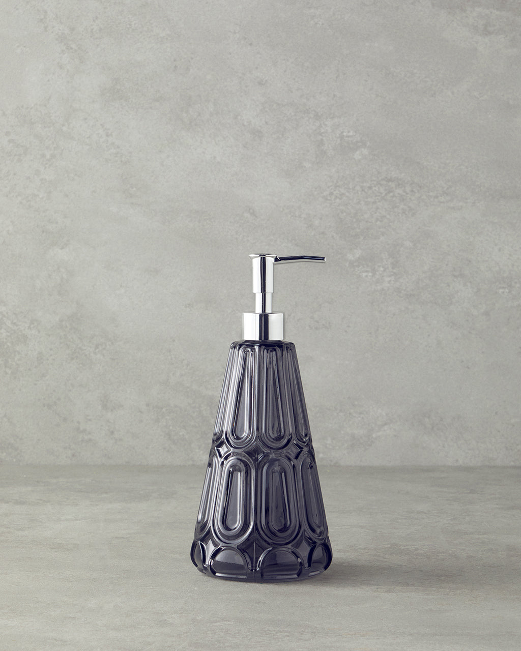 Diana Glass Bathroom Soap Dispenser 10x22 cm Anthracite