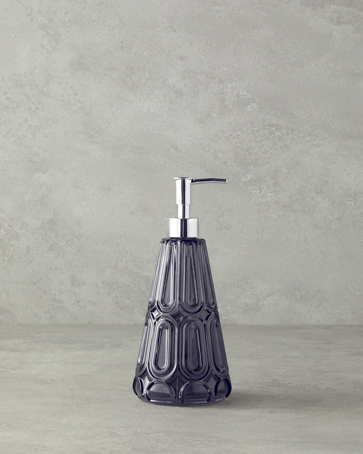 Diana Glass Bathroom Soap Dispenser 10x22 cm Anthracite