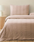 Fancy Premium Soft Cotton Duvet Cover Set - Dusty Rose - Double 200x220 cm