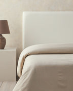 Novella Premium Soft Cotton Duvet Cover - Beige - Single 160x220 cm
