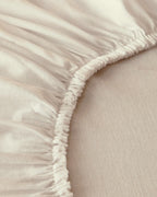 Novella Premium Soft Cotton Fitted Sheet - Beige, Gray & White - White - Double 160x200 cm (view 4)