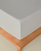 Novella Premium Soft Cotton Fitted Sheet - Beige, Gray & White (view 7)