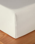 Micell Cotton Satin Flat Sheet White (view 4)