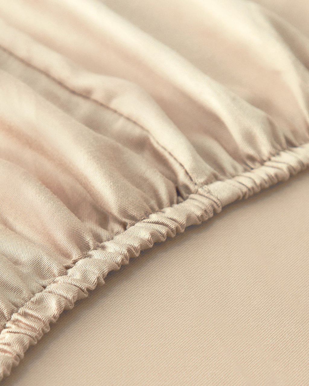 Micell Cotton Satin Fitted Sheet - Gold - King 180x200 cm (view 5)