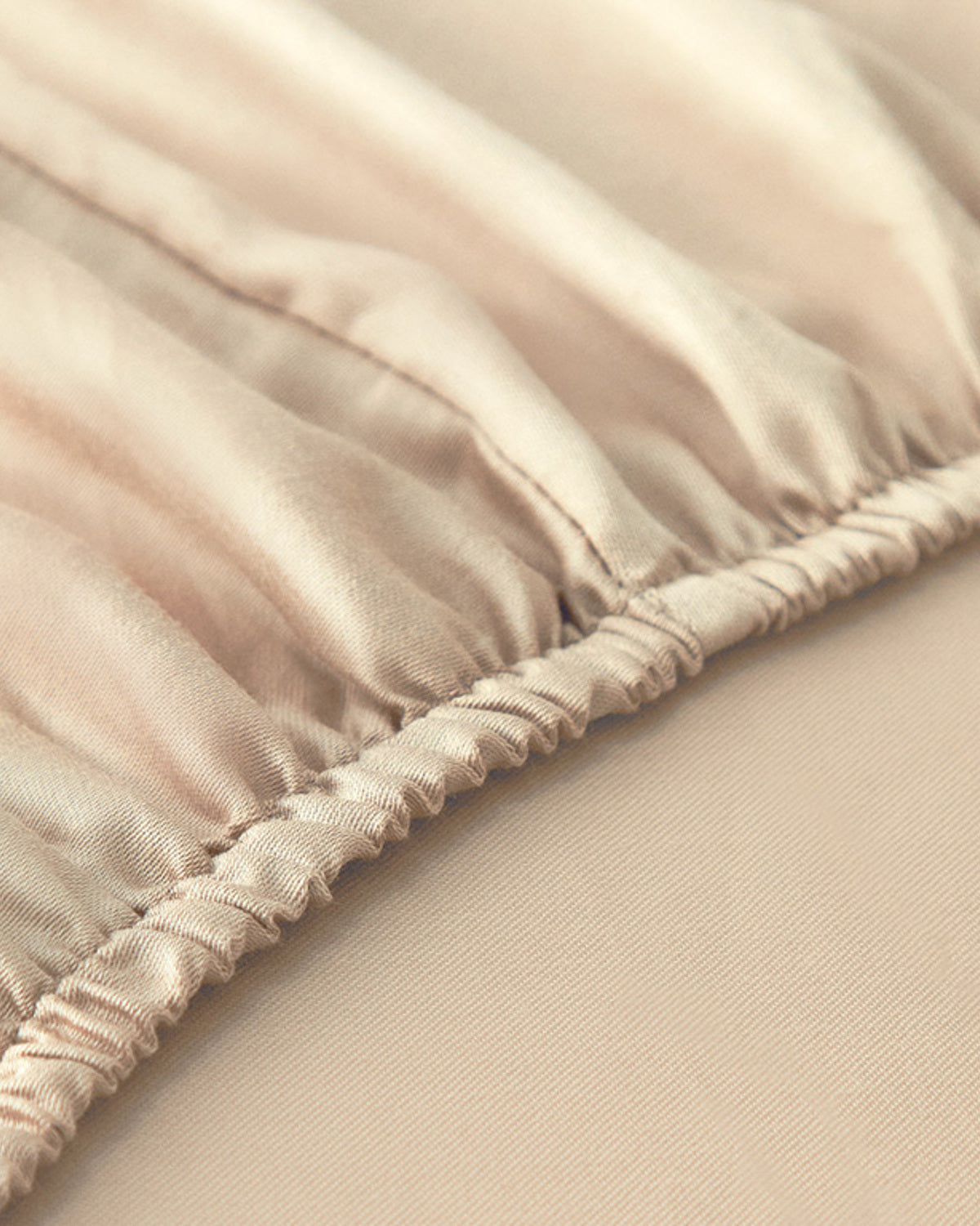 Micell Cotton Satin Fitted Sheet - Gold - King 180x200 cm (view 5)